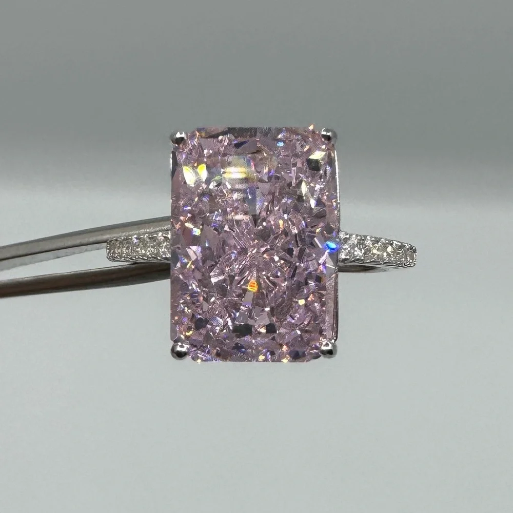 18k 3ct Pink Sapphire Ring - Picture 7 of 12